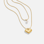 Amari Layered Heart Pendant Necklace - view 1