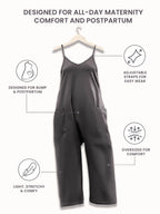 Matilda Oversized Maternity and Postpartum Jumpsuit - view 13