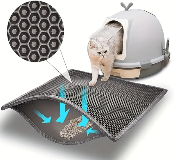 Double-Layer Cat Litter Mat