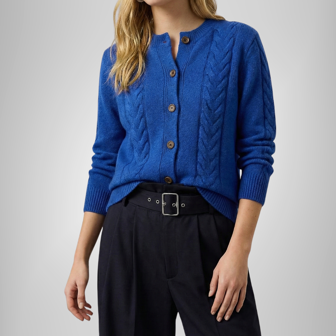 Katia Cable Knit Button-Up Cardigan - view 3