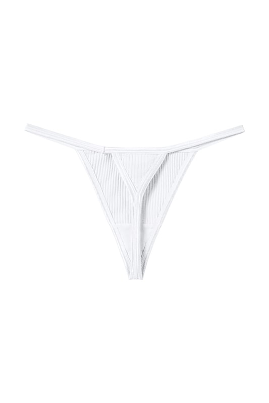 Nyla White Thong Panties - view 1
