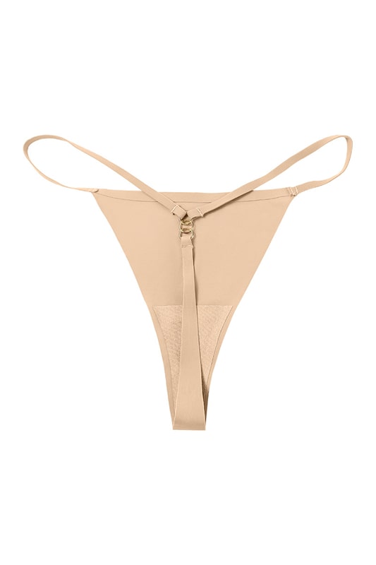 Gleam Nude Thong Panties - view 1