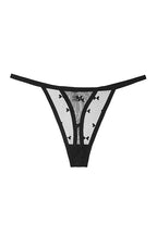 Velora Black Tulle Thong Panties - view 1