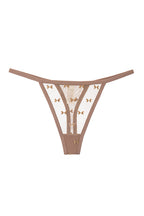 Velora Beige Tulle Thong Panties - view 1