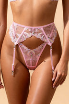 Alina Tulle High-Waisted 3-Piece Lingerie Set - view 4