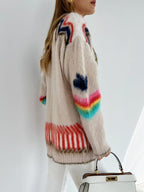 Helene Boho Geometric Knit Cardigan - view 3
