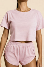 Carmen Pink Cotton Pajama Set - view 2