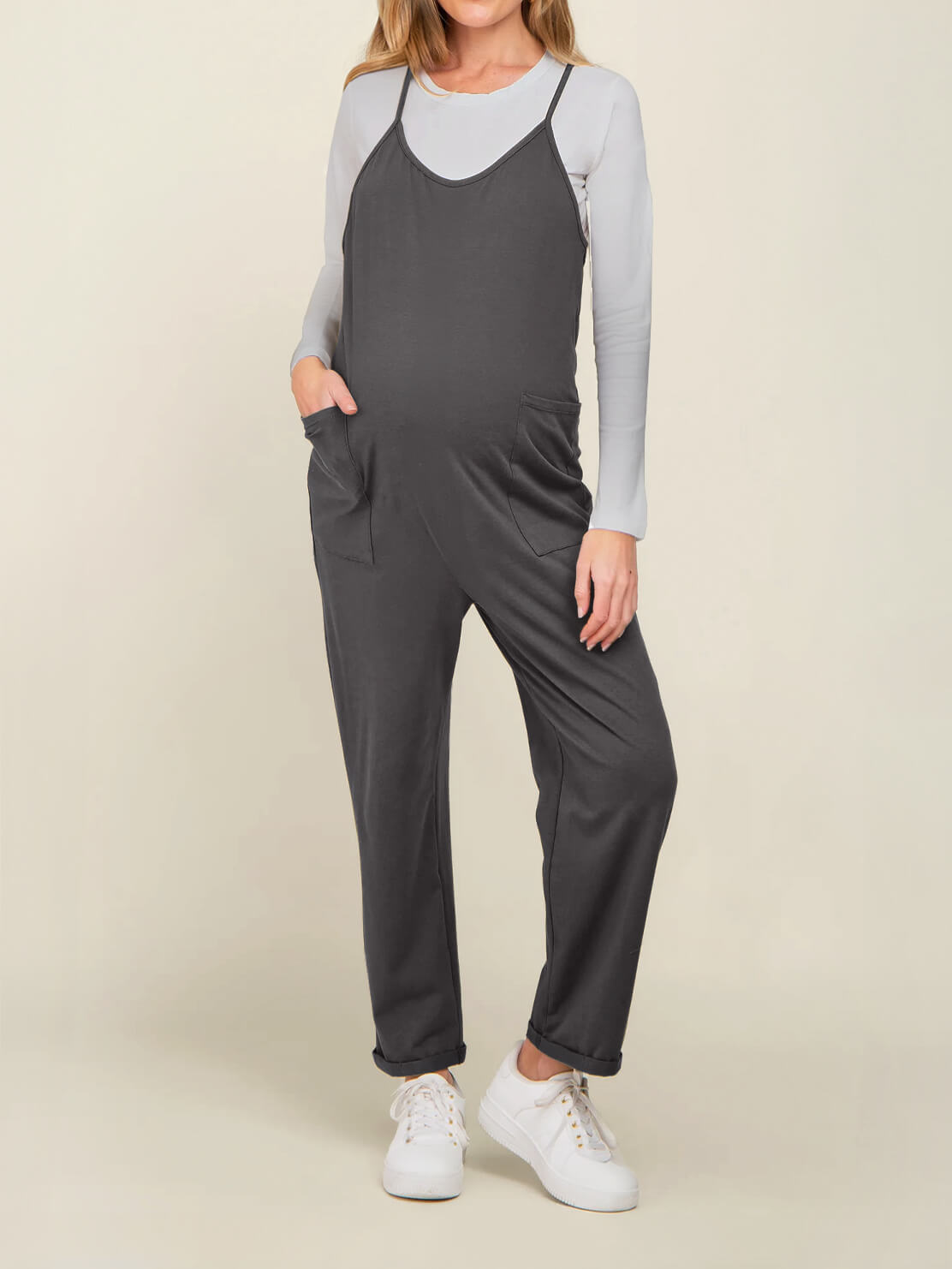 Matilda Oversized Maternity and Postpartum Jumpsuit - view 10