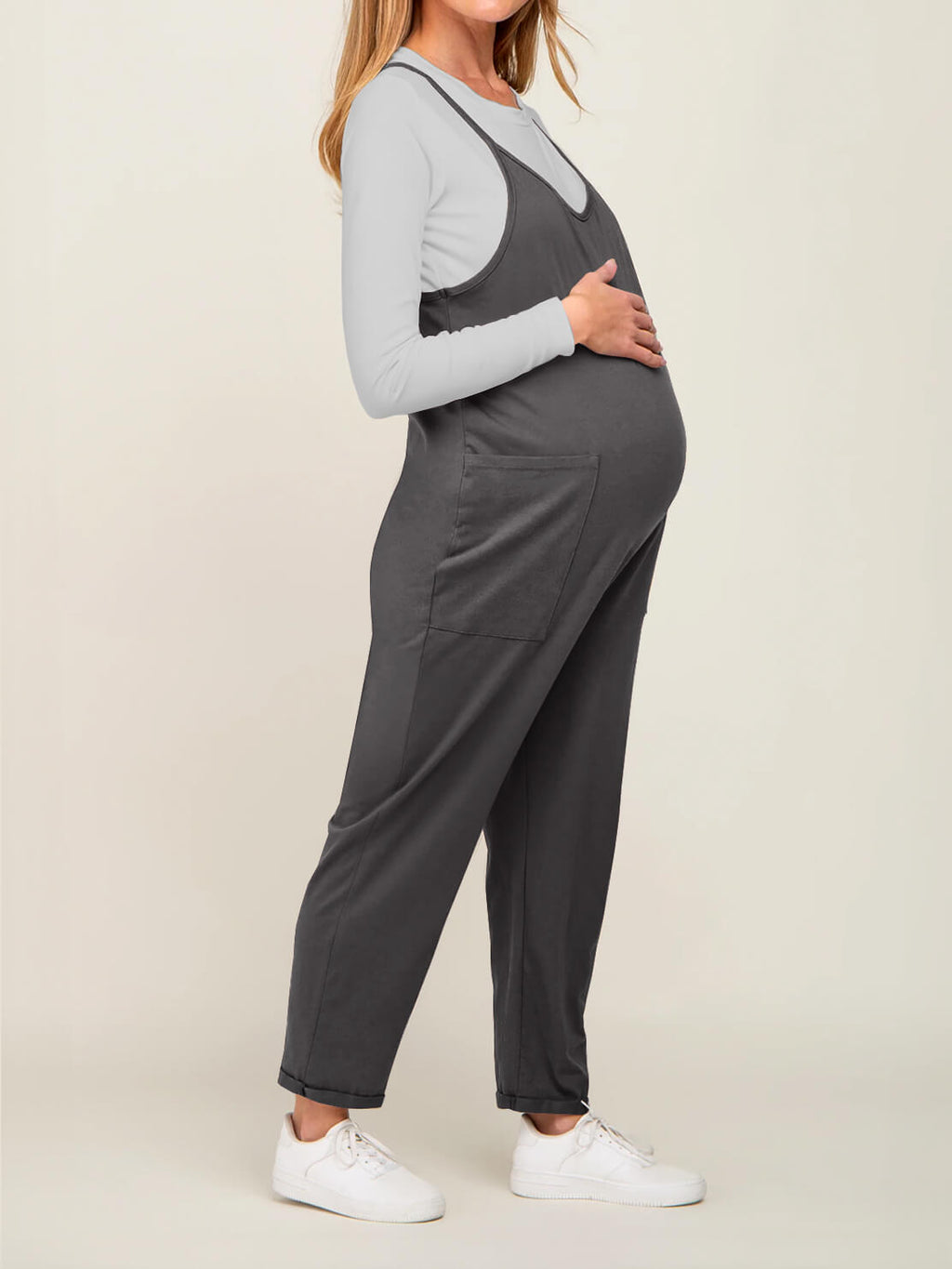 Matilda Oversized Maternity and Postpartum Jumpsuit - view 11