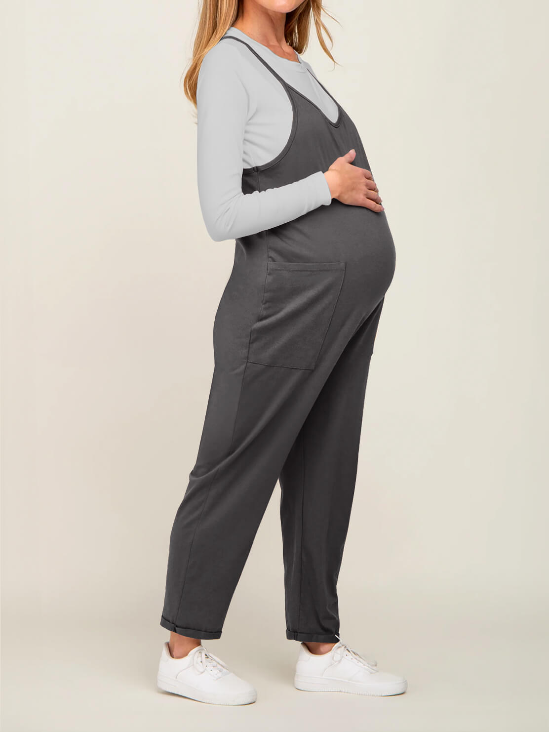 Matilda Oversized Maternity and Postpartum Jumpsuit - view 11
