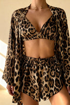 Felina Satin 3-Piece Pajama Set - view 2