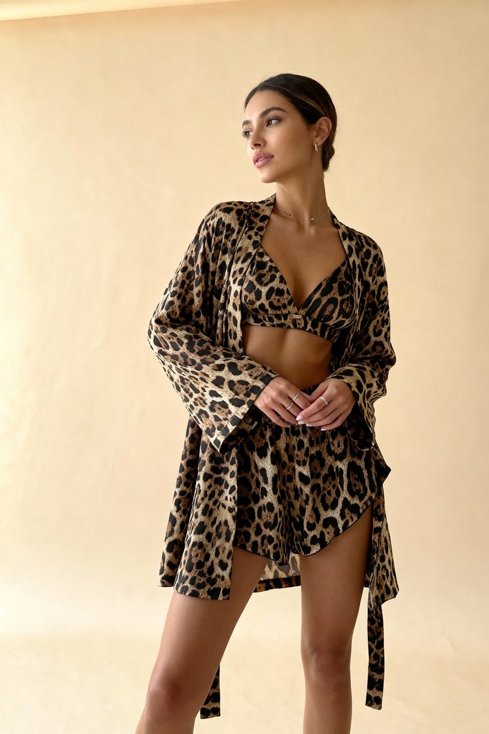 Felina Satin 3-Piece Pajama Set - view 4