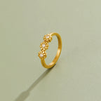 Rina Golden Daisy Infinity Ring - view 4