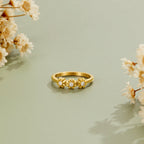 Rina Golden Daisy Infinity Ring - view 1