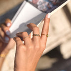 Rina Golden Daisy Infinity Ring - view 5