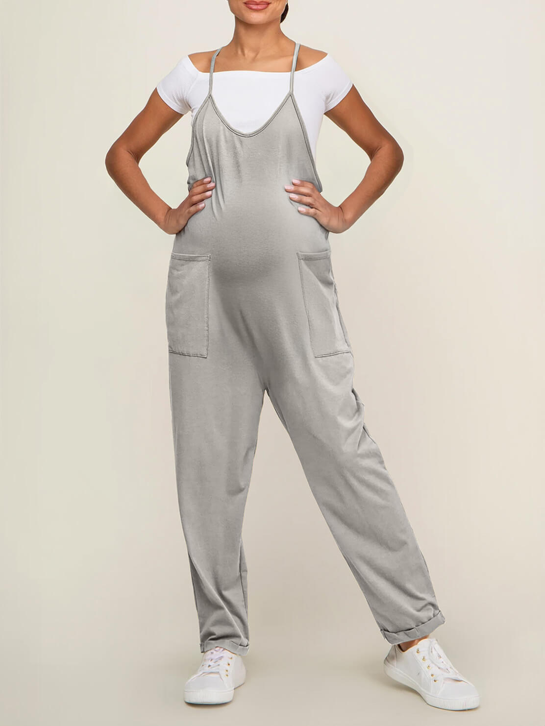 Matilda Oversized Maternity and Postpartum Jumpsuit - view 19