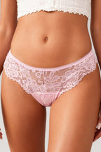 Rosetta Pink Floral Lace Briefs - view 1