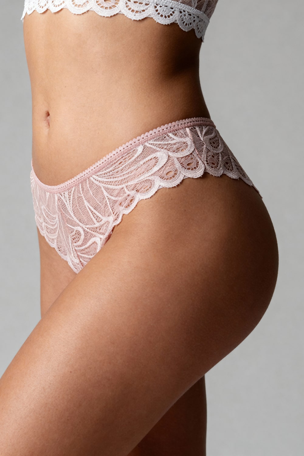 Alba Pink Lace Briefs - view 3