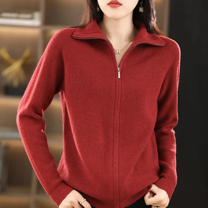 Annika Cardigan with Dual Zip Closure - view 1