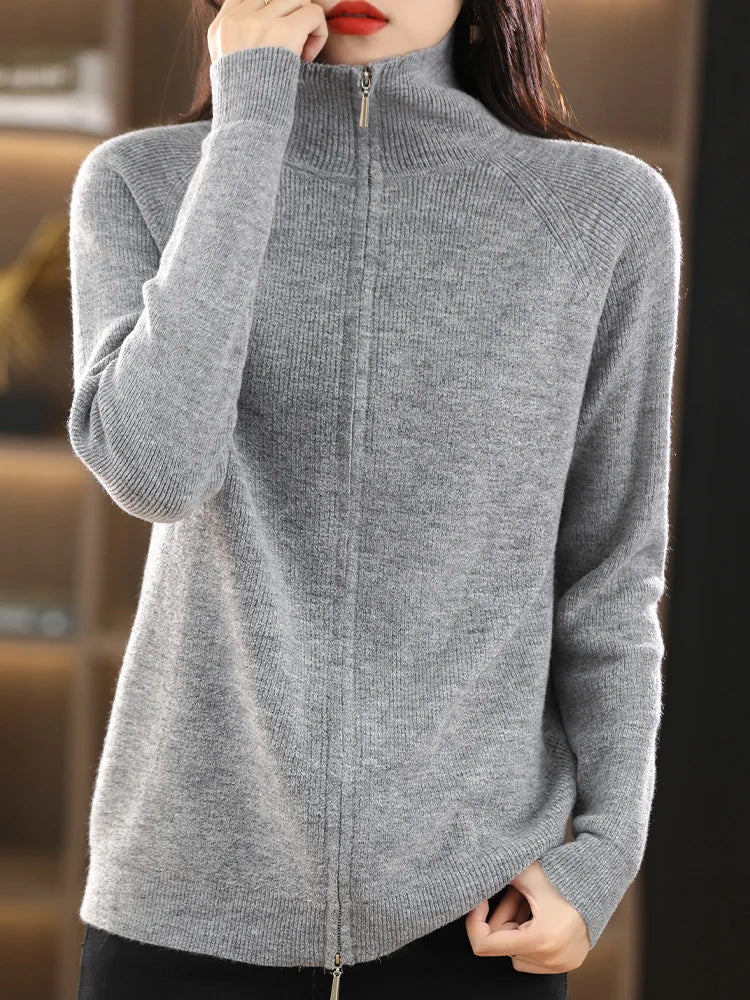Annika Cardigan with Dual Zip Closure - view 7