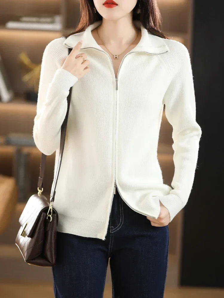 Annika Cardigan with Dual Zip Closure - view 13