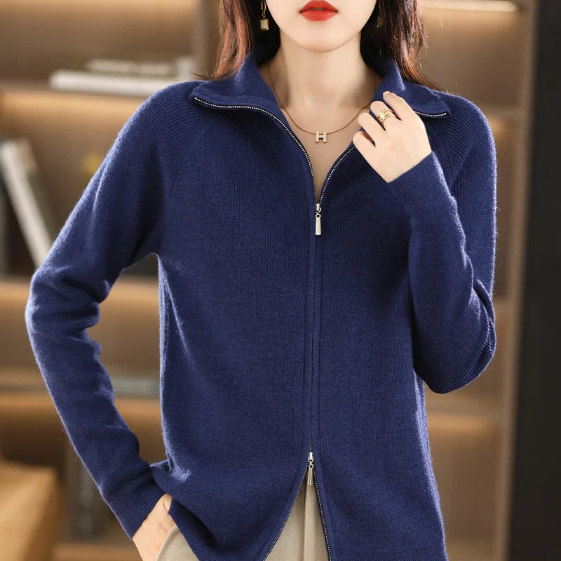 Annika Cardigan with Dual Zip Closure - view 2