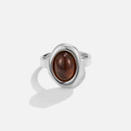 Lola Silver Amber Ring - view 1