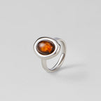 Lola Silver Amber Ring - view 3