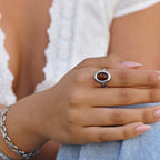 Lola Silver Amber Ring - view 2