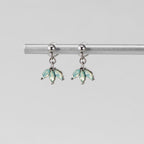 Zelda Silver Marquise Petal Drop Earrings - view 1