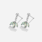 Zelda Silver Marquise Petal Drop Earrings - view 3