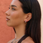 Zelda Silver Marquise Petal Drop Earrings - view 5