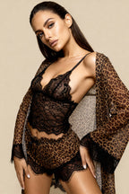Sinner Floral Lace 3-Piece Pajama Set - view 4