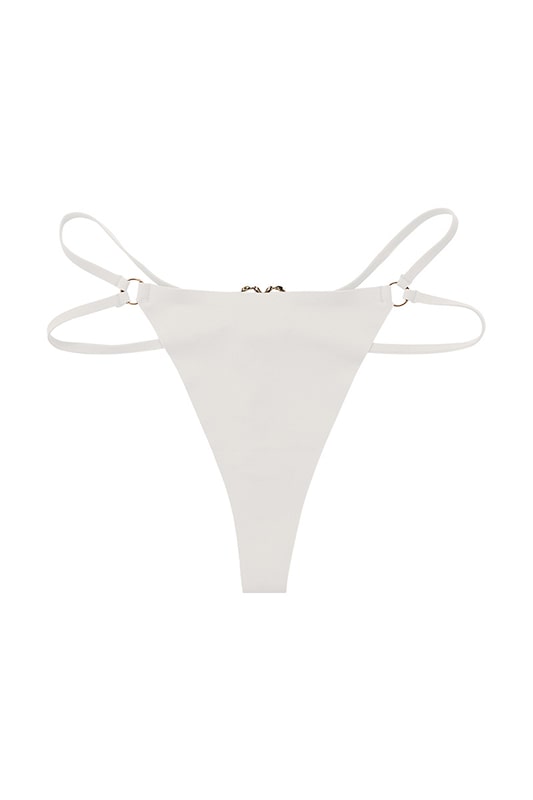 Maela White Thong Panties - view 1