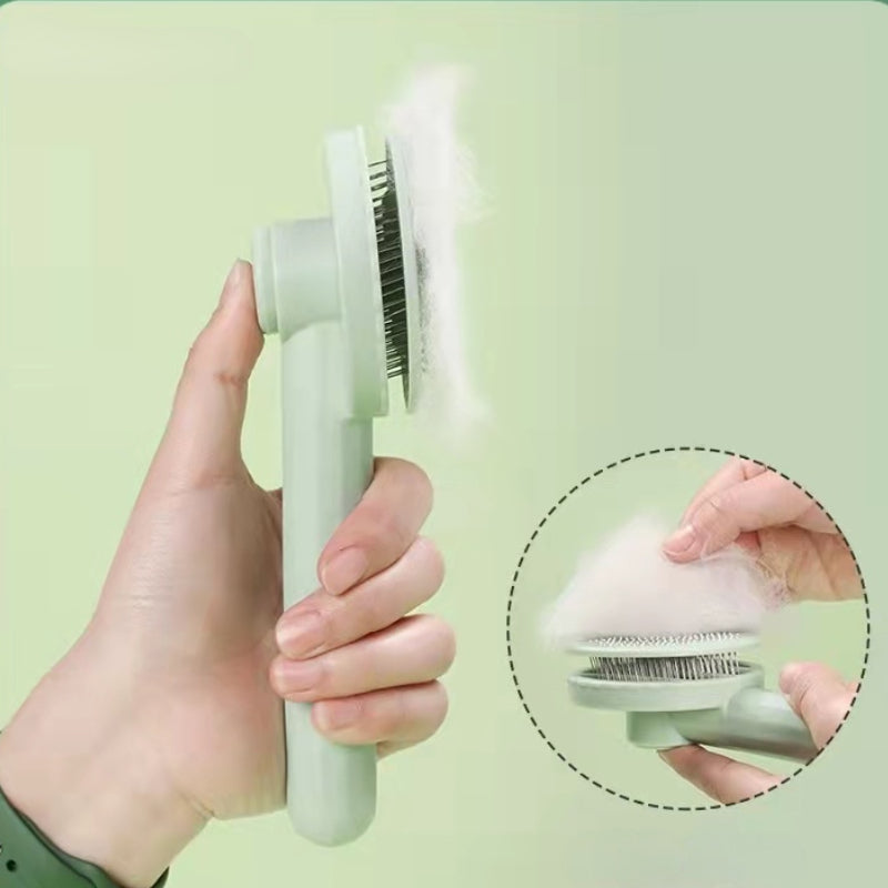 Self-Cleaning Slicker Brush