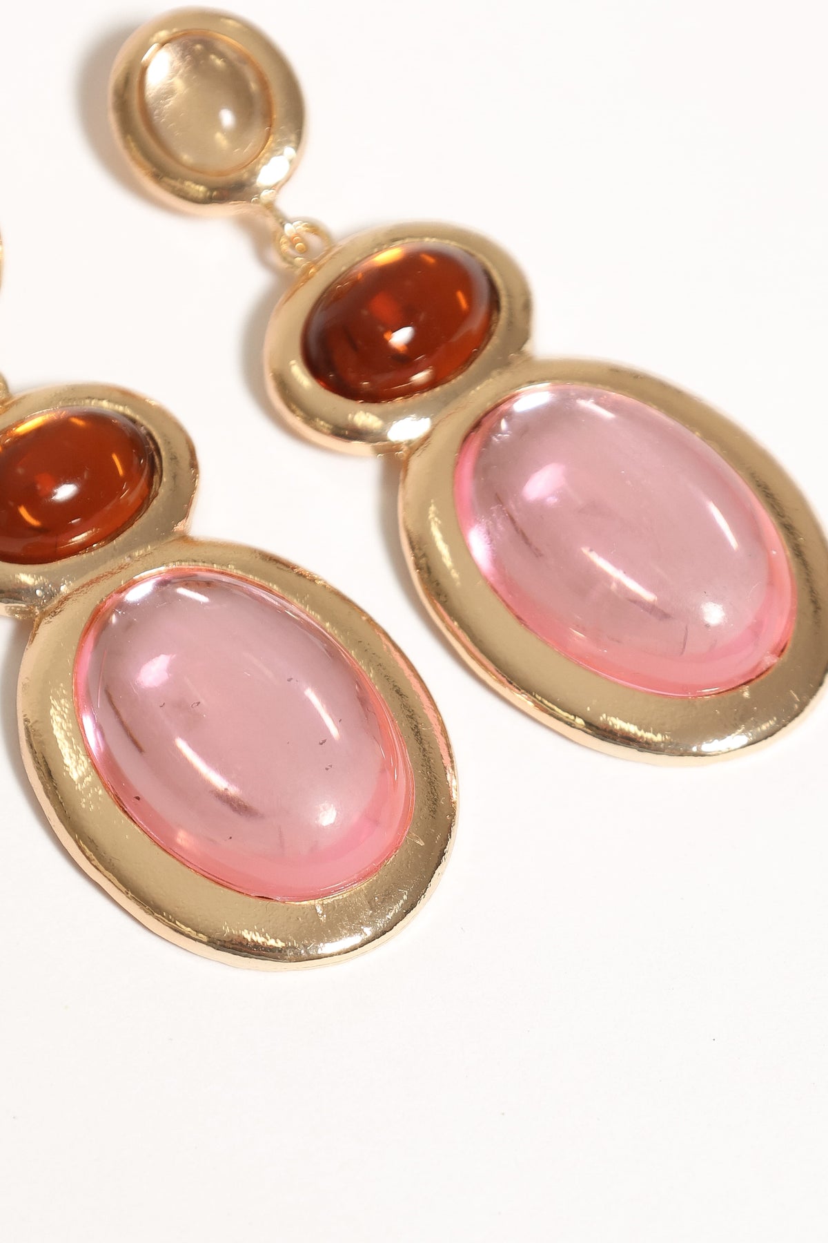 Rosabelle Pink Multi Drop Earrings - view 3