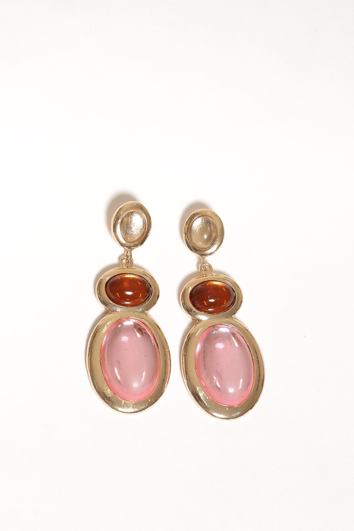 Rosabelle Pink Multi Drop Earrings - view 2