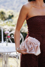 Seraphina Blush Pink Rosette Bag - view 1