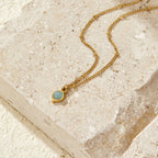 Tilda Aquamarine Gold Necklace - view 1