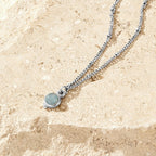 Tilda Aquamarine Silver Necklace - view 1