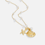 Aria Shell Charm Necklace - view 1