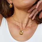 Aria Shell Charm Necklace - view 2
