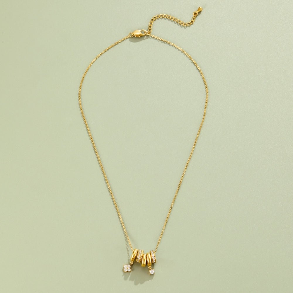 Aurea Gold Ring Pendant Necklace