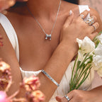 Aurea Silver Ring Pendant Necklace - view 5