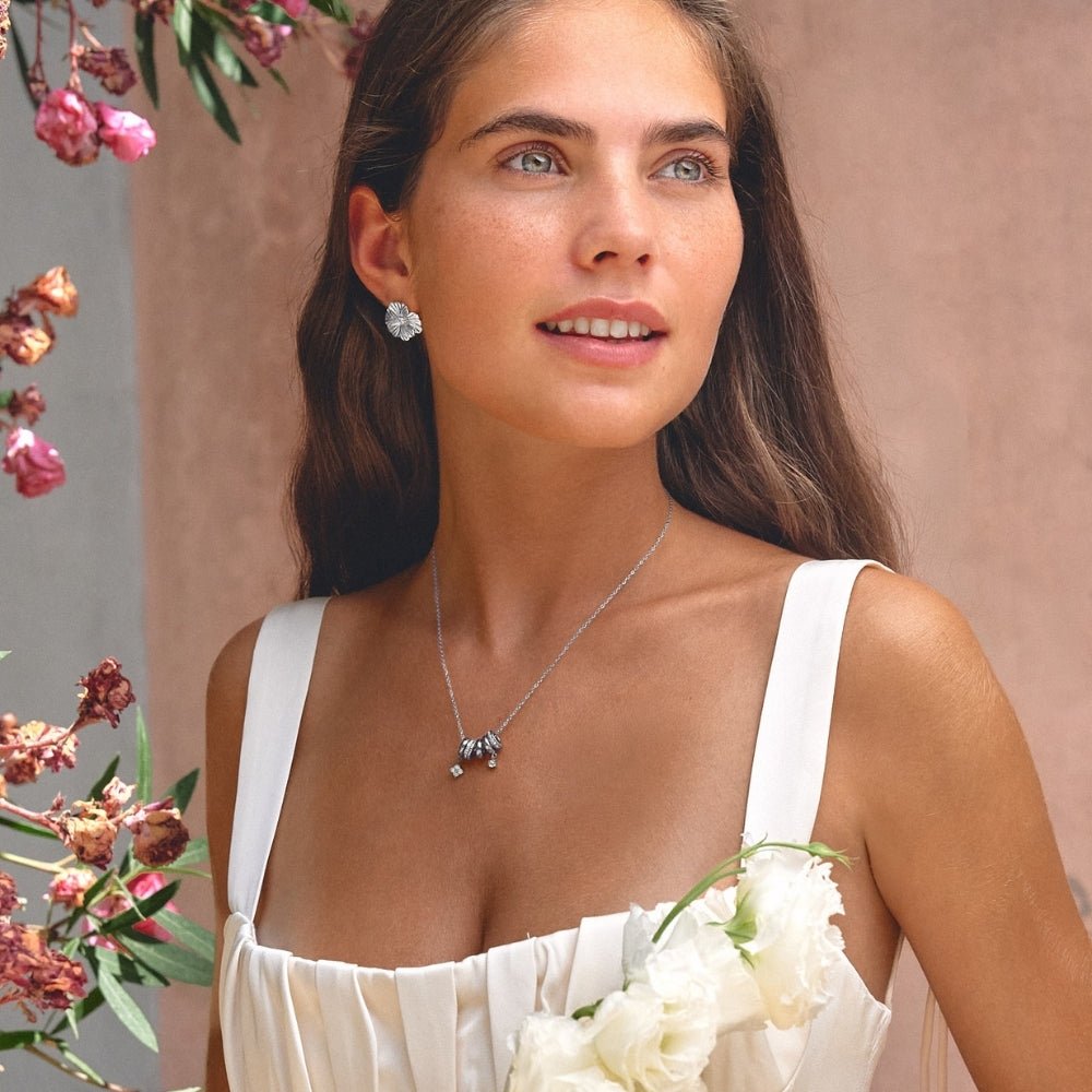 Aurea Silver Ring Pendant Necklace