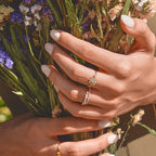 Aurora Crystal Flower Ring - view 4