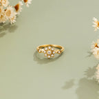 Aurora Crystal Flower Ring - view 1