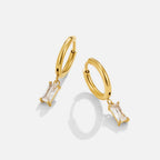 Avery White Crystal Drop Earrings - view 1
