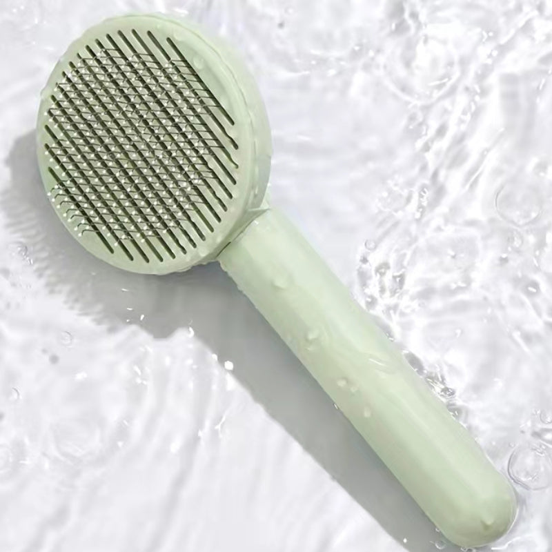 Self-Cleaning Slicker Brush