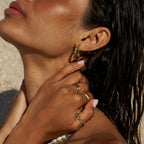 Arizona Beaded Hoop Earrings - view 4